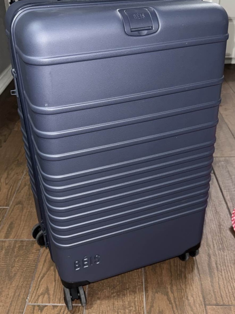 BEIS Navy Hard Shell Spinner Carry-On Luggage